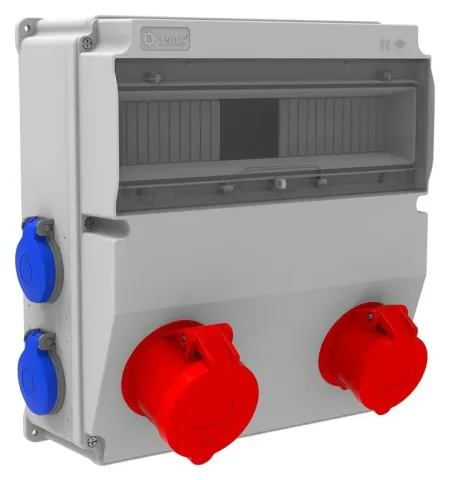 وحدة مقابس مجمعة V15 – IP44, مع مقابس