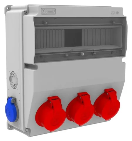 Комбинированный щиток розеток V15 – IP44, с розетками