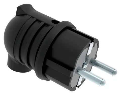 16A IP44 Single-Phase Angled Plug