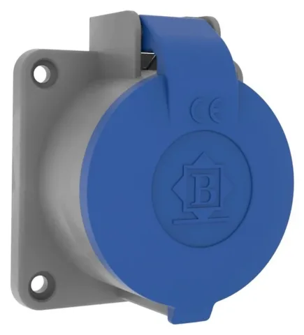 16A IP44 Single-Phase Panel-Mounted Socket