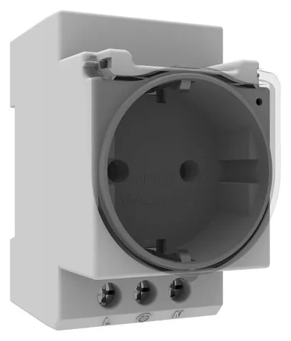 مقبس لسكة DIN (مع LED) أحادي الطور 16A IP20