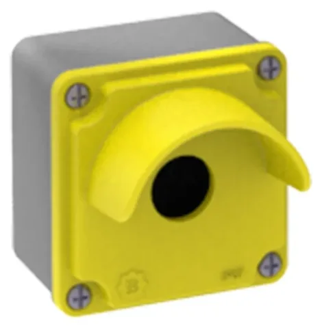 Tastergehäuse mit Schutzkragen für 1 Taster 80x80x60 – IP67