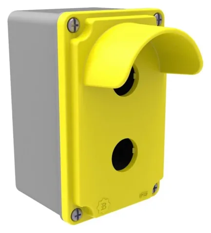 Tastergehäuse mit Schutzkragen für 2 Taster 80x130x73 – IP67