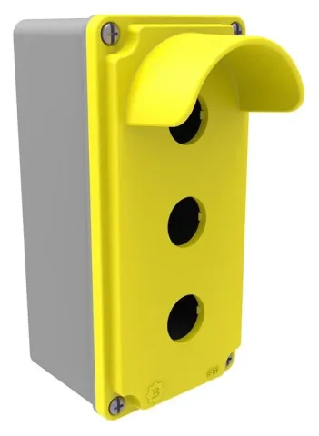 Tastergehäuse mit Schutzkragen für 3 Taster 80x170x73 – IP67