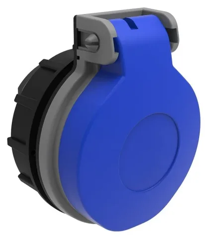 16A IP44 Single-Phase Quick-Connect Panel-Mounted Socket (Nut Fixing) (with Child Protection)