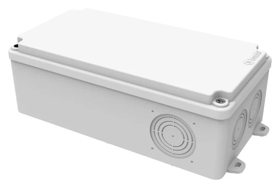 Caja de derivación de plástico 120x255x80 – IP67, tapa opaca atornillada