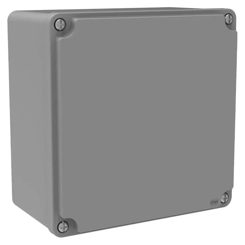 Aluminium-Abzweigkasten (160x160x90) – IP67, Aluminiumdeckel
