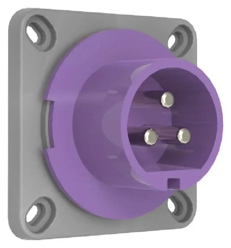 مدخل جهاز للتركيب على اللوحة CEE 16A 3P 24V IP44
