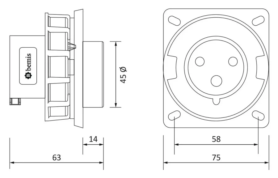 16A 3P IP67 CEE Makine Fişi – 2