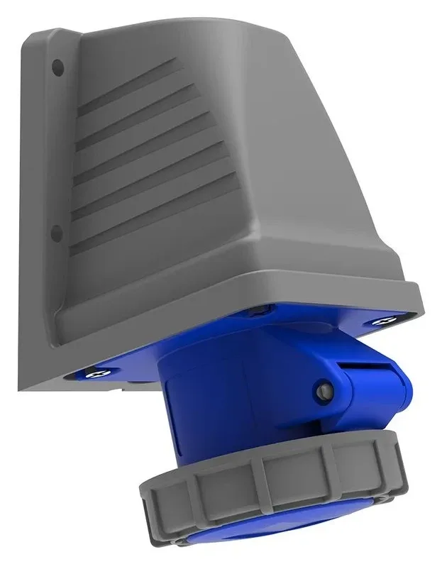 Wandsteckdose, 90° geneigt CEE 16A 3P IP67
