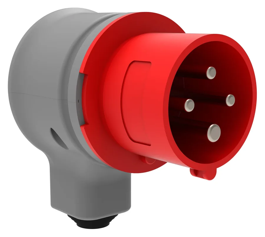 16A 4P IP44 CEE 90° Angled Rotating Plug