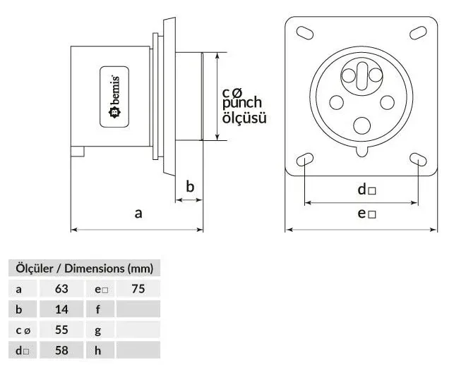 16A 5P IP44 CEE Enversör Makine Fişi – 2