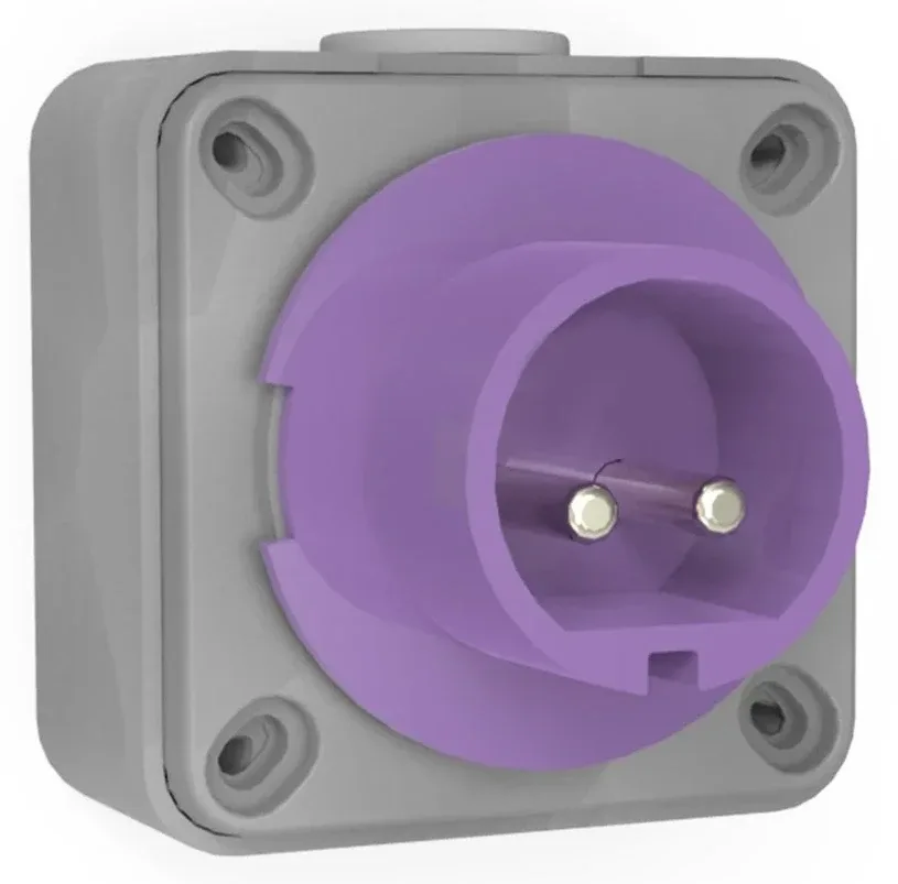 مدخل جداري CEE 32A 2P 24V IP44