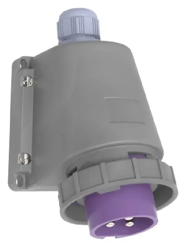 32A 3P 24V IP67 CEE 90° Eğik Duvar Fişi