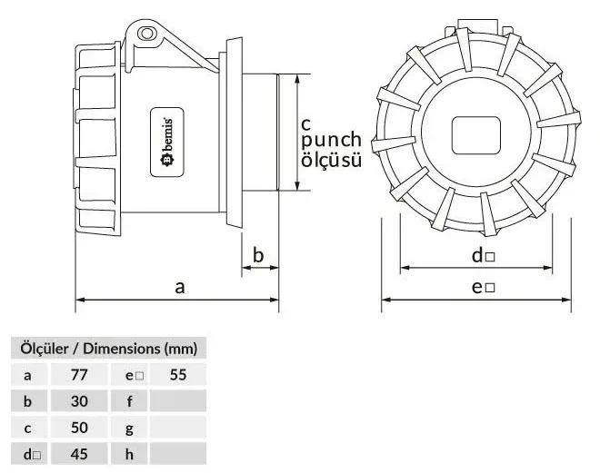 32A 3P 24V IP67 CEE Makine Prizi (Tek Parça) – 2