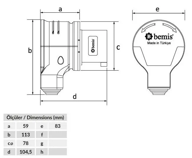 قابس دوار مائل 90° CEE 32A 3P IP44 – 2