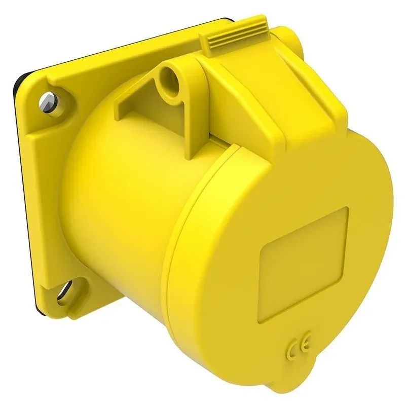 Розетка встраиваемая (75x75) CEE 32A 3P IP44