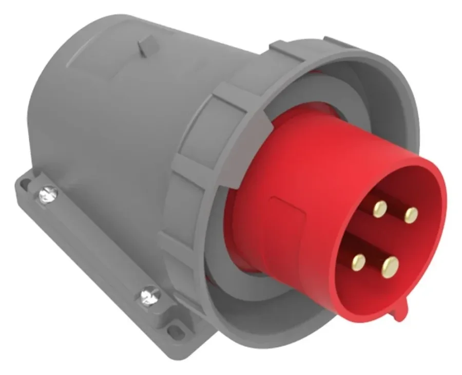 32A 4P IP67 CEE 90° Eğik Duvar Fişi