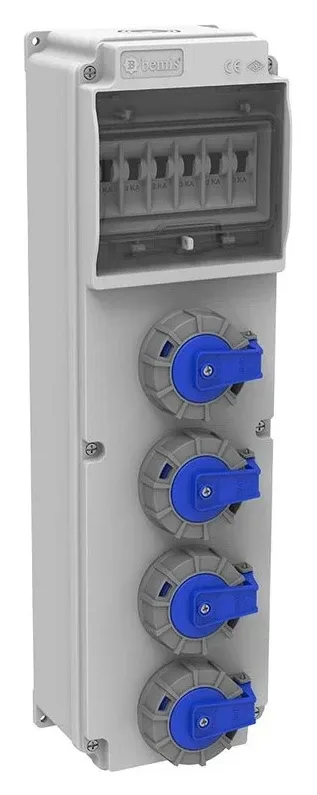 V6 Kombinasyon Kutusu – IP66, Prizli