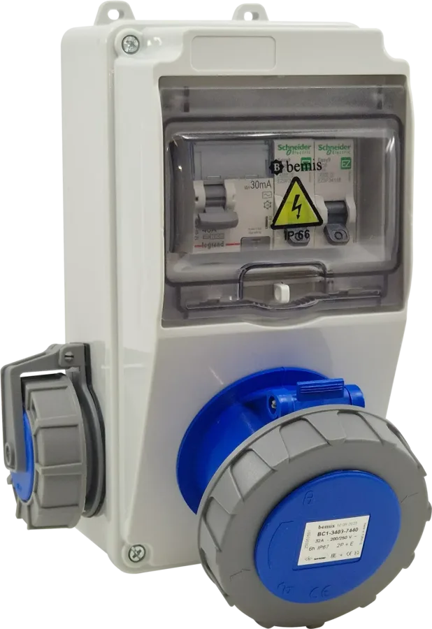 Otomatlı IP66 Kombinasyon – 32A 3P · 16A Yan
