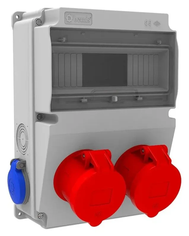 Cuadro combinado de tomas V10 – IP44, con tomas