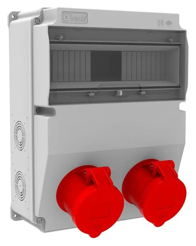 Steckdosenkombination V12 – IP44, mit Steckdosen