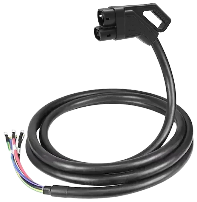 كابل ومقبس شحن DC بمعيار CCS2 (مفتوح الطرف) – 80A · 8m