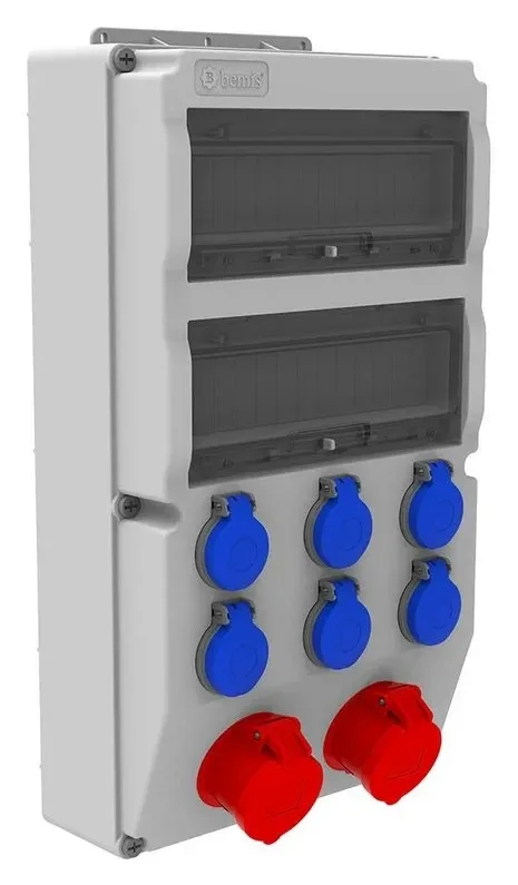 Cuadro combinado de tomas V26 – IP44, con tomas