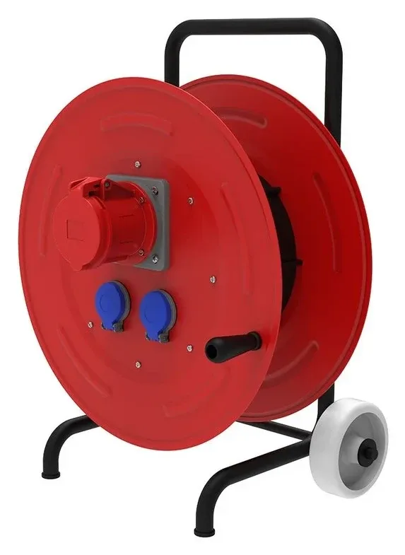 Arabalı Metal Makara – IP44, 100 m Kapasiteli (Kablosuz)