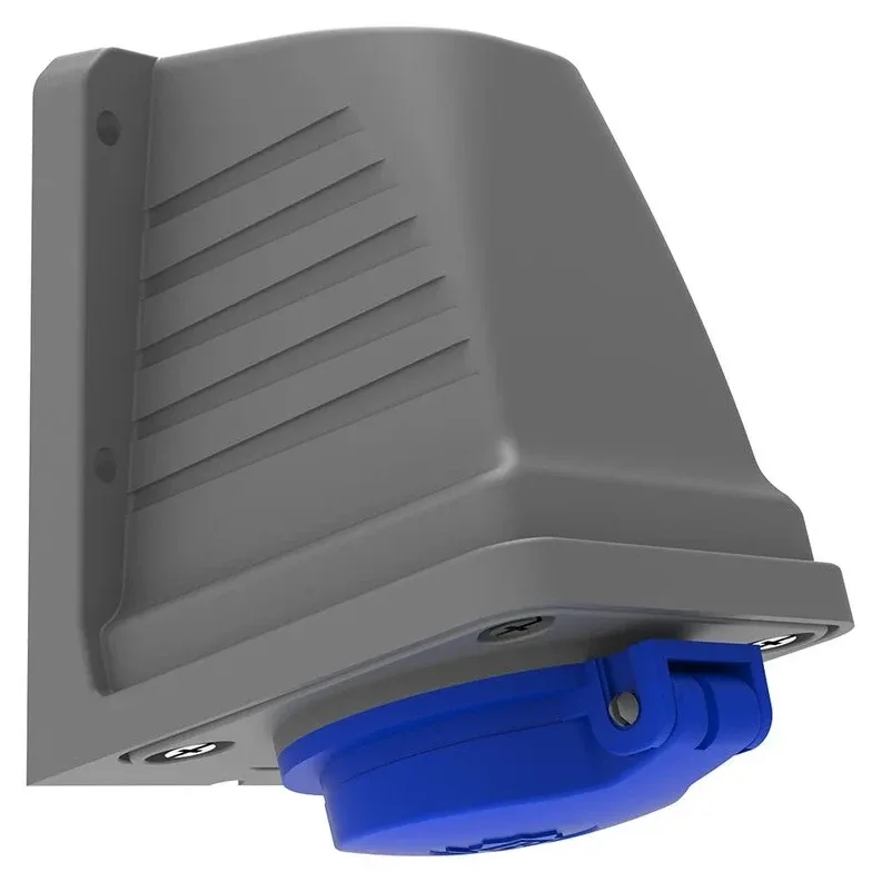 16A IP44 Single-Phase 90° Angled Wall-Mounted Socket