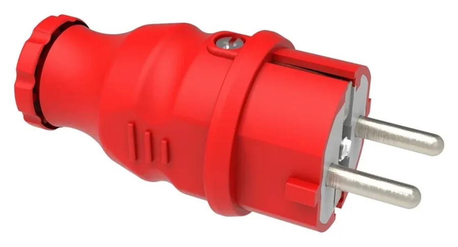 Clavija (rojo) monofásica 16A IP44