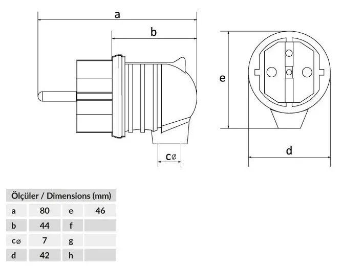 16A IP44 Single-Phase Angled Plug (Blue) – 2